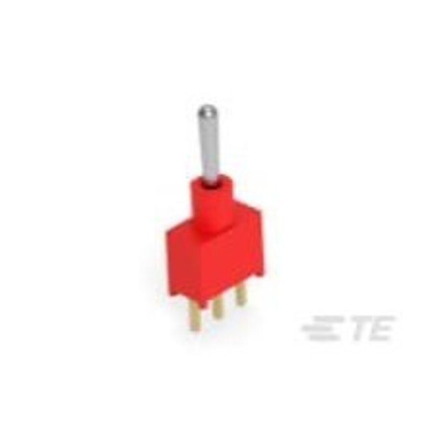 Te Connectivity Toggle Switch, Spdt, On-Off-On, Latched, 5A, 28Vdc, 3 Pcb Hole Cnt, Solder Terminal, Lever 3-1825142-1